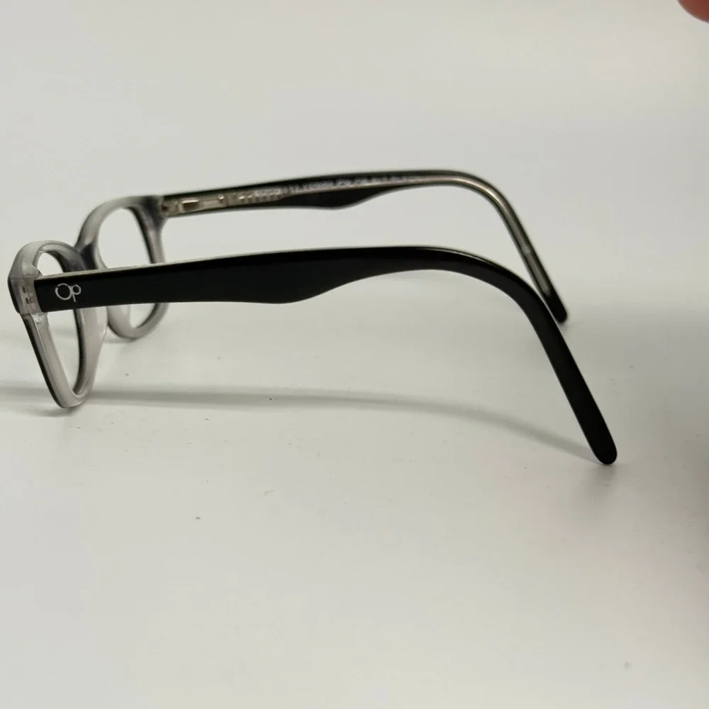 Ocean Pacific OP Eyeglasses H6577 Black Clear Ombre Rectangular Frames 45-16-130